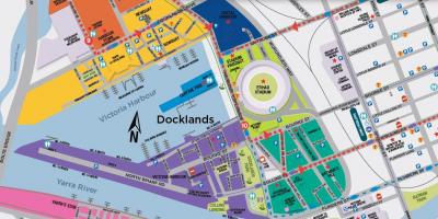 Docklands মানচিত্র মেলবোর্ন